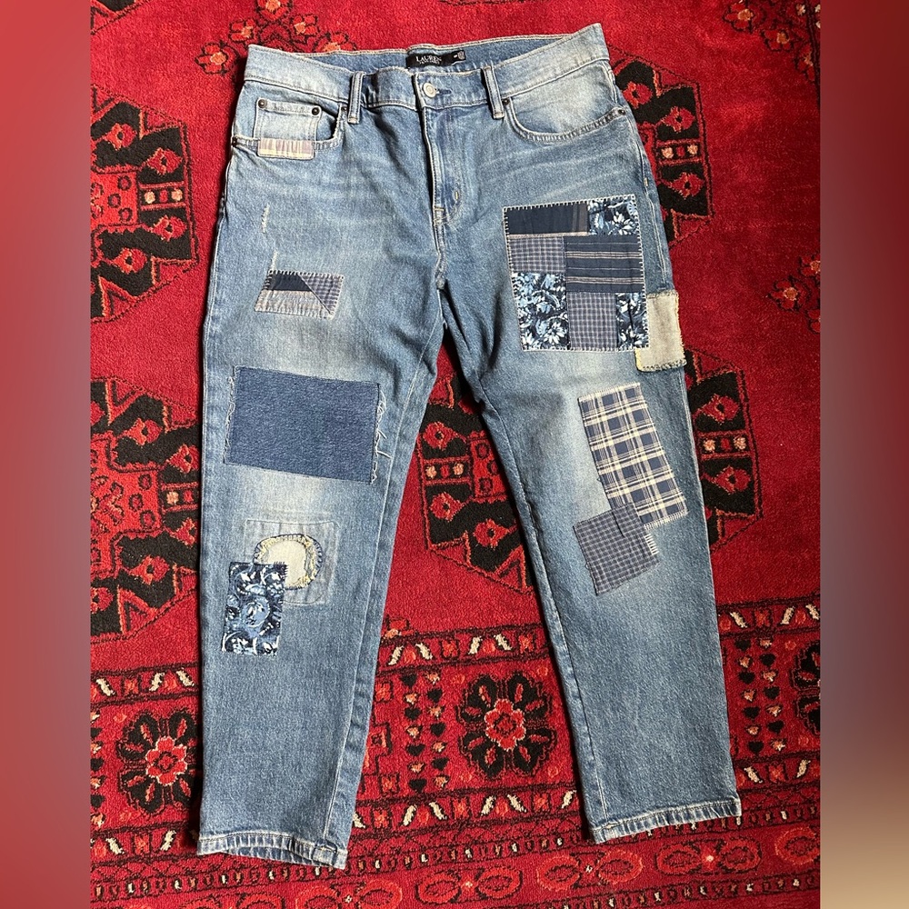 Ralph Lauren Patchwork Petite Jeans